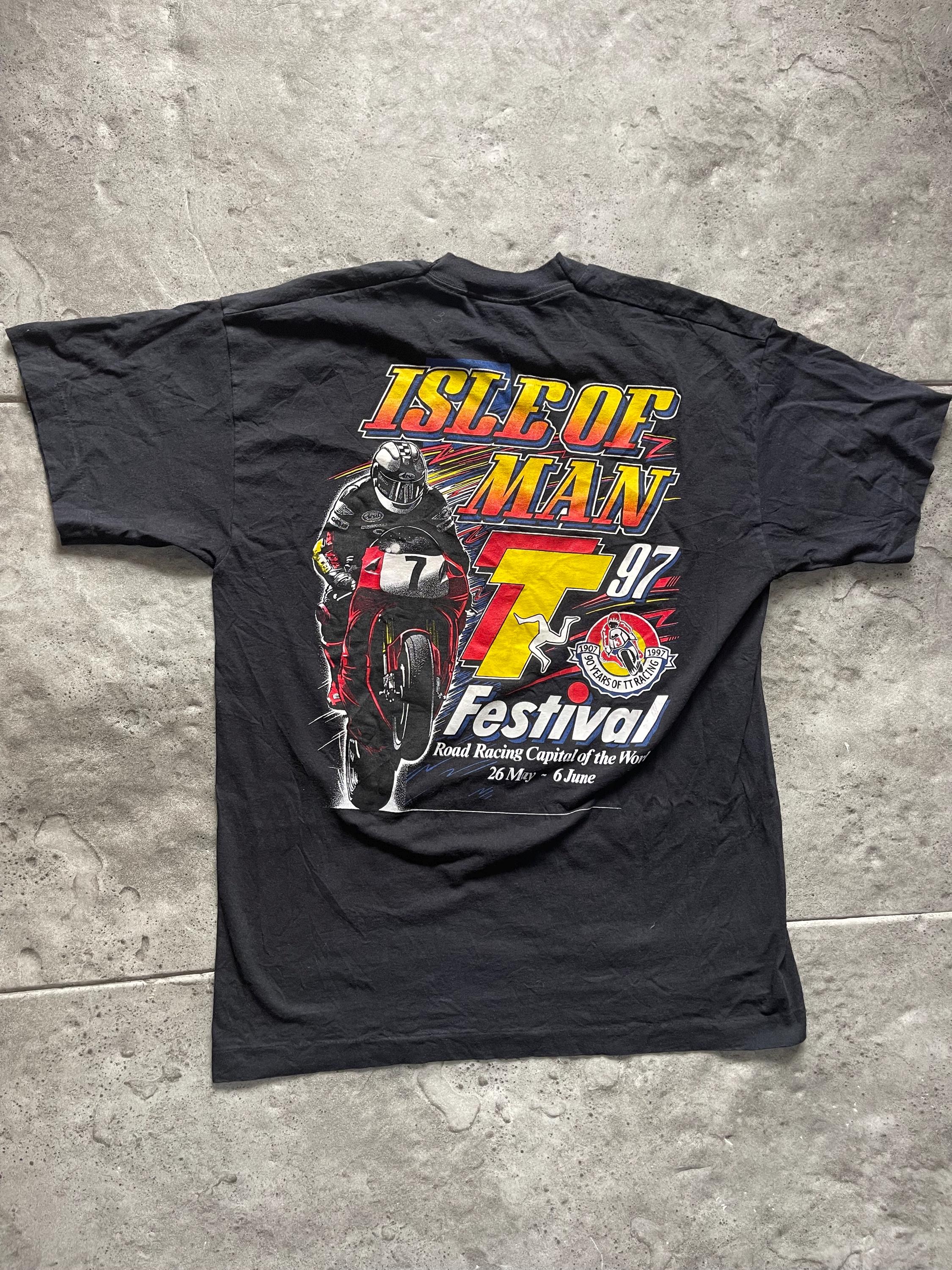 Vintage 1997 Isle of Man TT T-shirt, Screen Stars 90s Honda