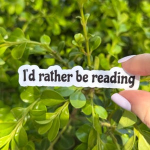 I&#39;d Lieber Be Reading Aufkleber, Buchaufkleber, Leseaufkleber, Kindle Aufkleber, Laptop Aufkleber, Bücherwurm Aufkleber, Geschenk für Buchliebhaber