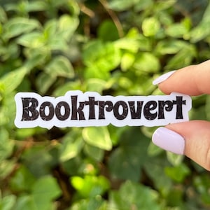 Book trovert Sticker - Buch Aufkleber, Lese Aufkleber, Kindle Aufkleber, Laptop Aufkleber, Bücherwurm Aufkleber, Bücherwurm Aufkleber, Geschenk für Buchliebhaber
