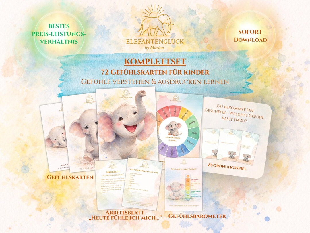 Large Set of Emotion Cards for Children | Understanding & Expressing ...
