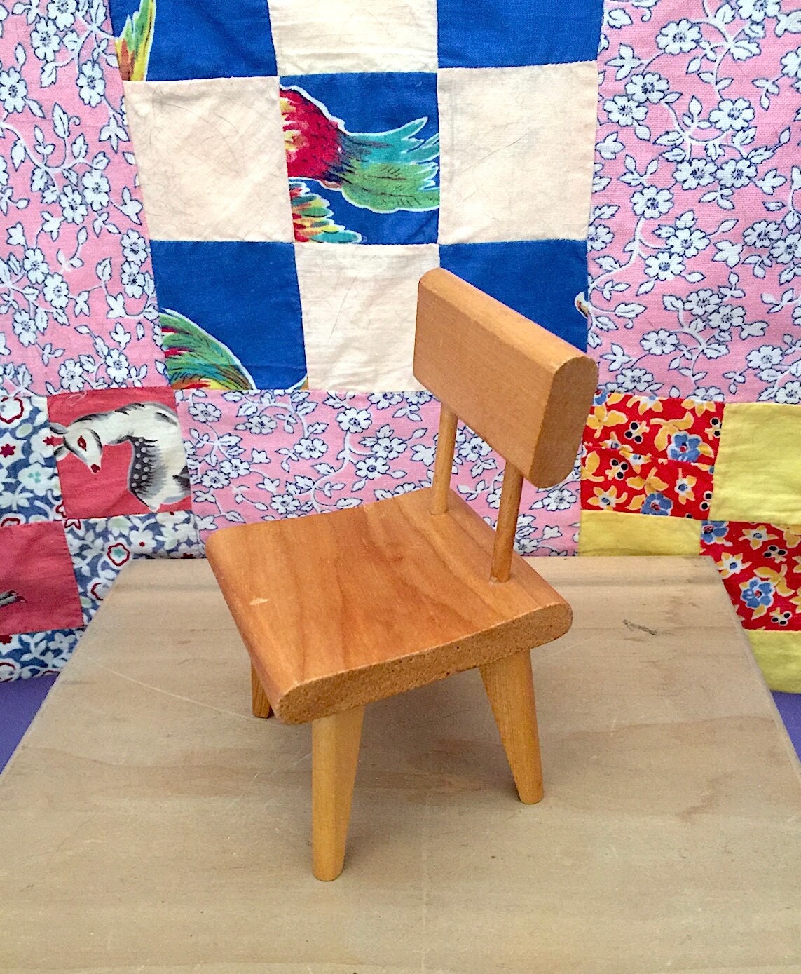 Vintage Strombecker wood chair 8-12 inch dolls