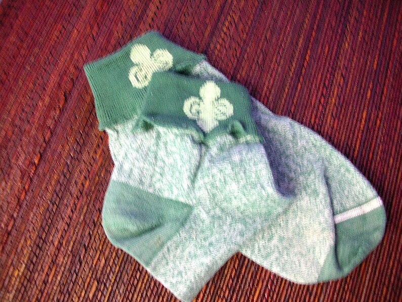 Vintage 100 Cotton Official Girl Scout Socks 195556 Etsy