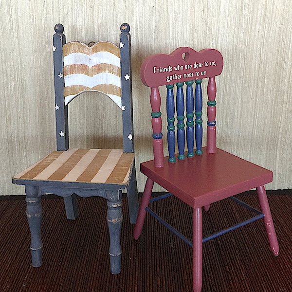 Vintage Shabby Chic Chairs for 14/16 inch dolls