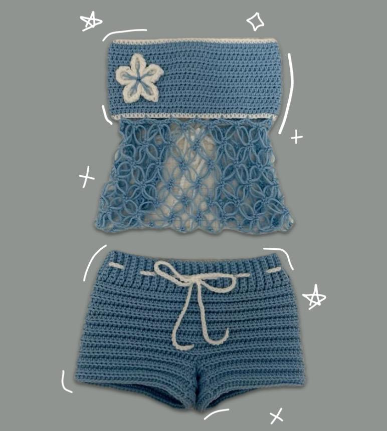 Customized Chic Button Up Lace Top & Shorts Set