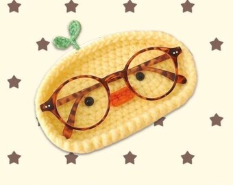 Crochet Duck Glasses Holder | Handmade Eyeglass Stand | Desk Decor