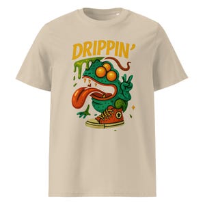 DRIPPIN Cartoon Frog Tee – Śmieszna koszulka streetwearowa dla nastolatków i fanów Hype