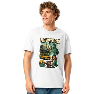 Koszulka NYC Retro / Koszulka Vintage New York Graphic / Koszulka w miejskim stylu ulicznym / Fajny prezent dla niego lub dla niej