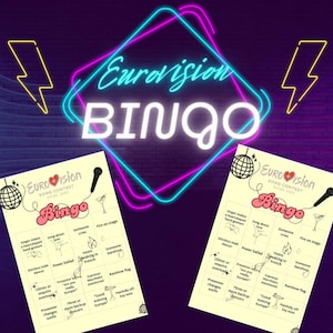 Eurovision Bingo Card Printable | Instant Download Game for Party Fun | Eurovision 2025 | 1 version