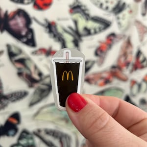 Diet Coke Sticker: Waterproof Soda Decal for Water Bottle