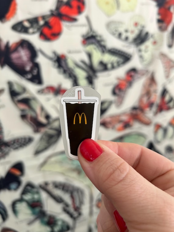 Diet Coke Sticker: Waterproof Soda Decal for Water Bottle