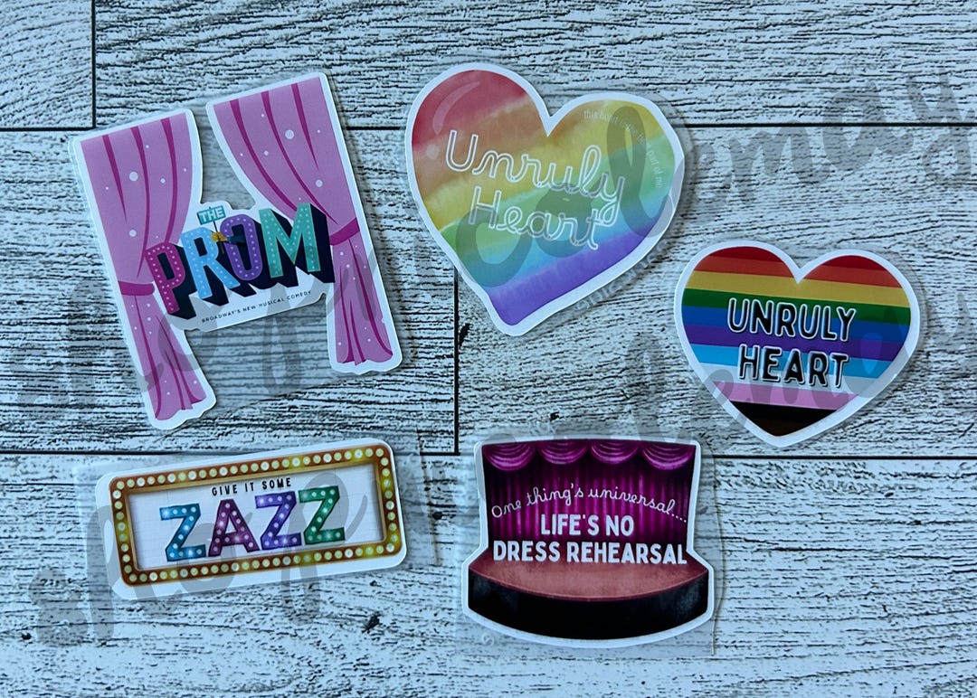 Prom Sticker Shock The Prom Musical Stickers | Water Bottle Stickers | Drama Nerd | Laptop ...