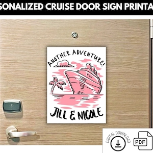 Downloadable Cruise Door Sign | Customizable Cruise Decoration | Cruise Trip | Cruise Decoration | Personalized Download