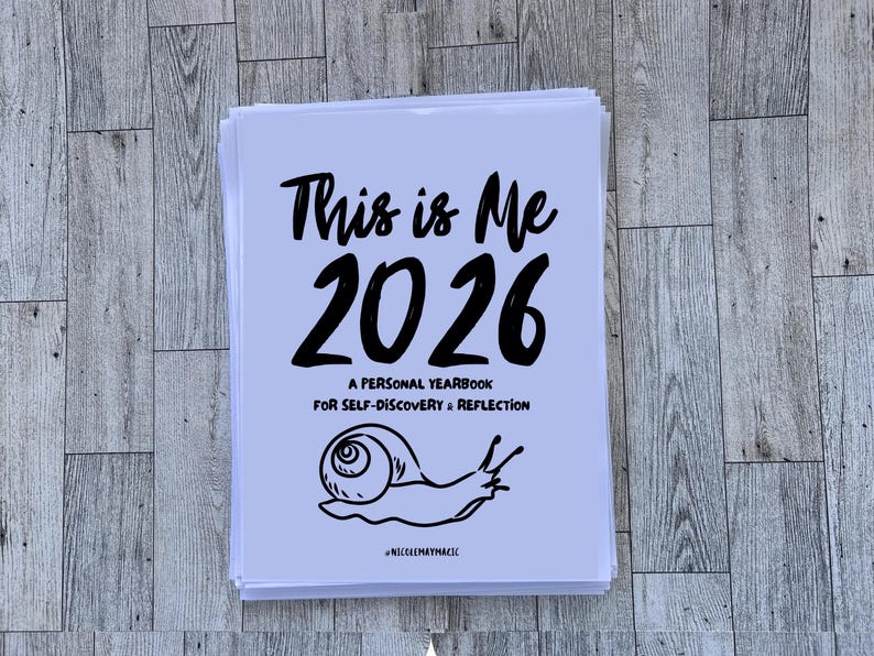 2026 Tarot Journal Workbook Download PDF Printable / Digitaler Planer Bild 1