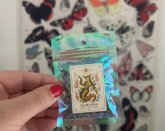 Hierba ritual de damiana / 5 g de damiana orgánica de origen local