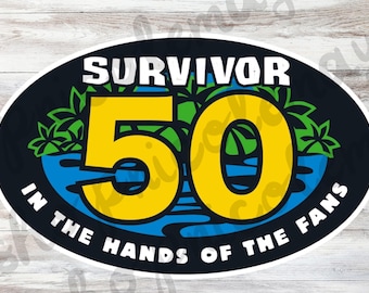 Pegatina de la temporada 49 de Survivor para botella de agua o portátil