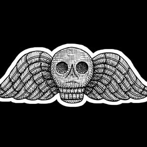 Death's-head Tombstone Sticker