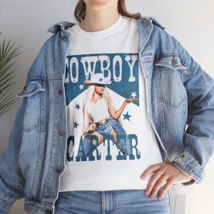 Beyhive カウボーイ・カーター ツアーシャツ カウボーイ・カーター Tシャツ クルーネック Tシャツ 歌詞Tシャツ コンサートシャツ ユニセックス