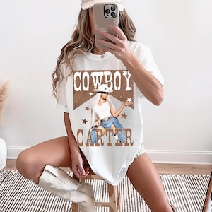 Koszulka z trasą koncertową Cowboy Carter Unisex Beyhive Fan Tee Koszulka z nadrukiem Cowboy Carter Oversized Odzież Towarowa Koszulka z koncertem Cowboy Carter