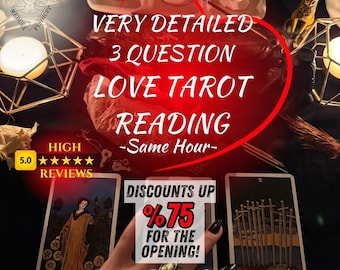 Same Hour Love Tarot Reading, lezing liefdesparanormaal, zeer gedetailleerd, lezing soulmate, inzicht in relaties, paranormale lezing tweelingziel, dezelfde dag