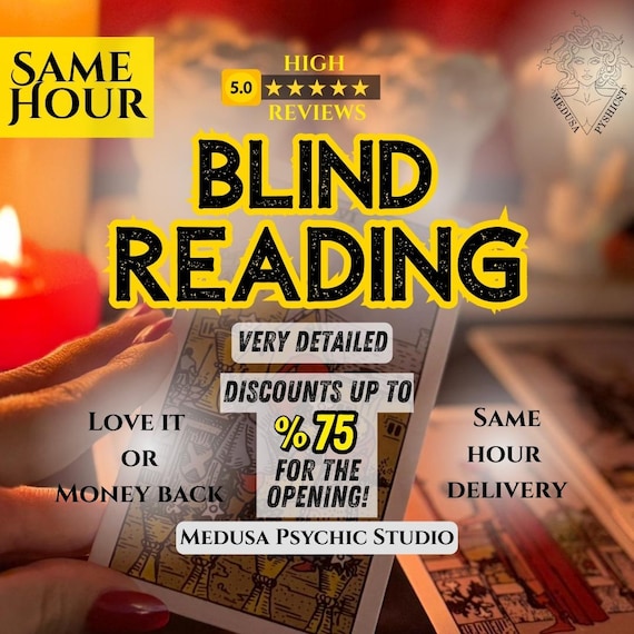 Blind Reading SAME HOUR, No Questions Reading, Very Detailed Psychic Reading, Love Tarot Reading, General Spiritual Advice, Same Day