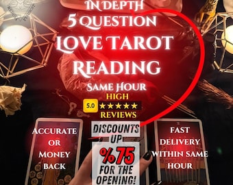 Same Hour Love Tarot Reading, lezing liefdesparanormaal, zeer gedetailleerd, lezing soulmate, inzicht in relaties, paranormale lezing tweelingziel, dezelfde dag