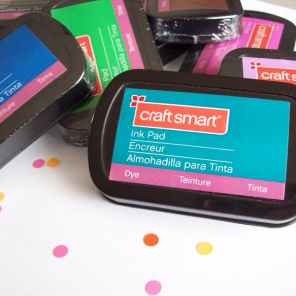 Ink Pads for Stamping , Choose Your Color - Black Red Blue Green Brown Turquoise Fuschia Lavender