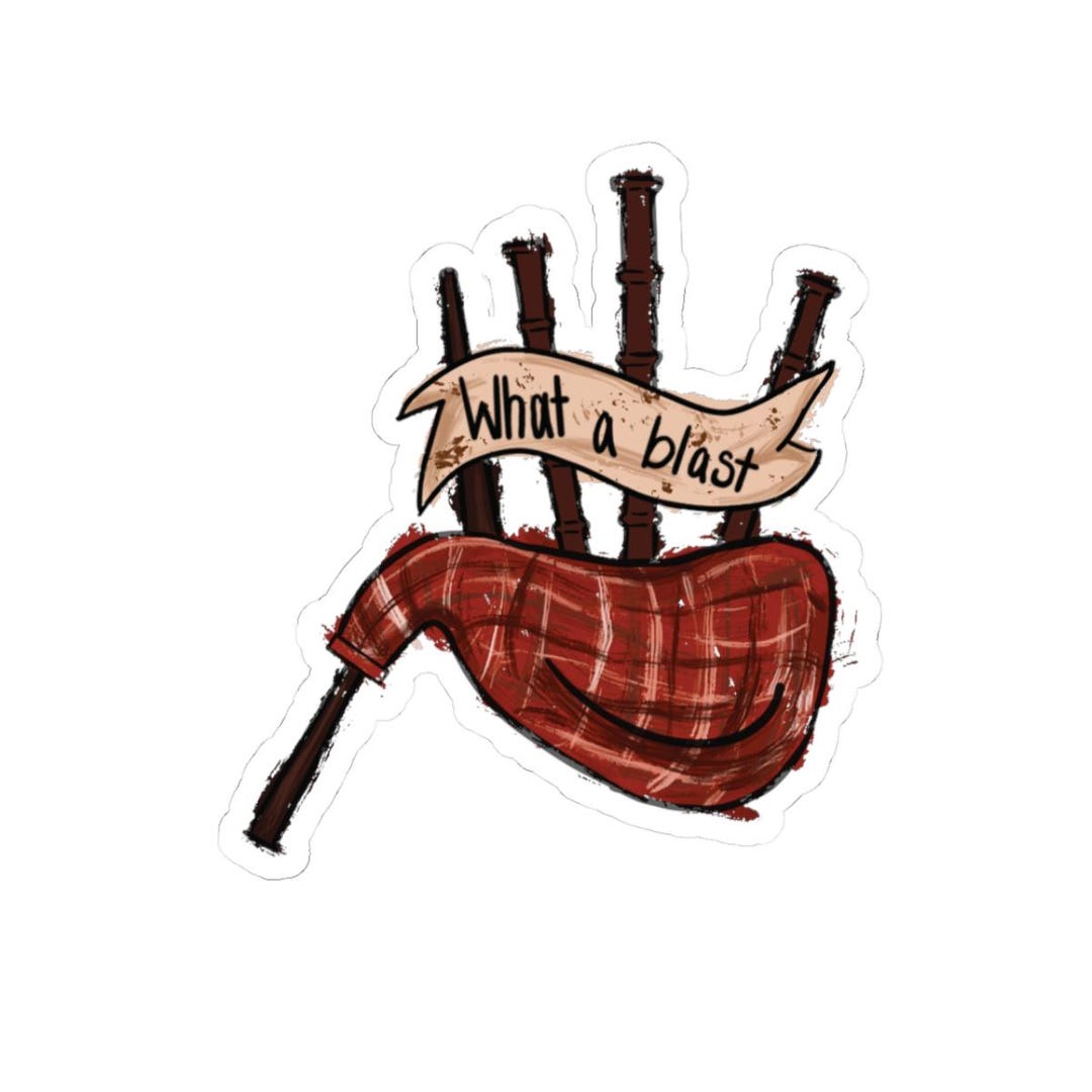 Fido's Bagpipes Sticker - Etsy