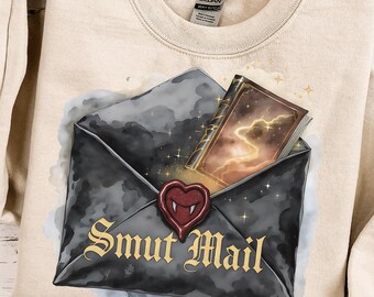 Smut Mail Clipart PNG, Funny Valentine's Smut Bookish PNG, Spicy Romance Reader Booktok Digital Design Graphics Sublimation Design
