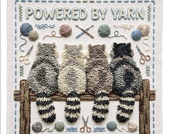 Filato all'uncinetto con uncinetto, procioni PNG, simpatici e divertenti introversi del bosco amanti dell'artigianato, disegno a sublimazione di procioni, maglietta alla moda da scaricare digitalmente