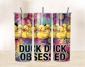 Envoltura para vaso de pato, diseño de sublimación de pato de goma de 20 oz, diseño de pato de goma de colección, descarga digital, envoltura moderna para vaso.