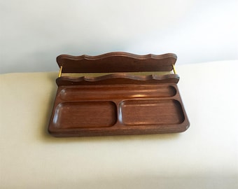Solid Wood Vintage Men’s Dresser Valet or Catchall