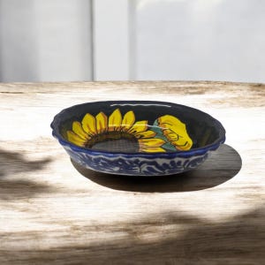 Vintage Mexican Talavera Pottery Oblong Dish