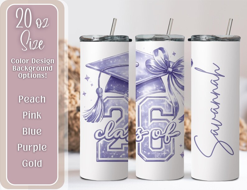 Personalized Class of 2026 Tumbler, Graduation Gift - Etsy