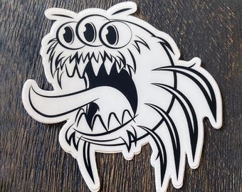 3x3 Premium Matte Vinyl Cute Spider Sticker - Horror - Halloween - Spider - Bug - Arachnid - Goth - Spooky - Spooky Season - Gift