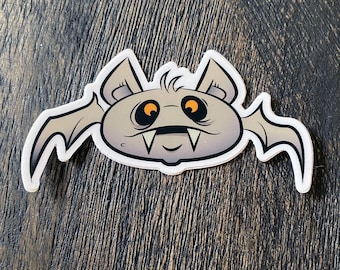 3x3 Premium Matte Vinyl Cute Vampire Bat Sticker - Horror - Halloween - Bat - Goth - Spooky - Spooky Season - Gift