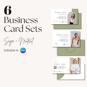 Business Card Template, QR Code, Printable Business Card Template, Digital Business card, Instant Download, Editable Card, Digital Card