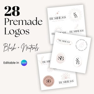 Editable Canva Logo Template: Premade Small Business Branding (Digital Download)