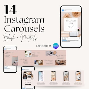 Business instagram carousels templates for Canva, Business Instagram posts, Premade Instagram templates, Instagram posts for Canva