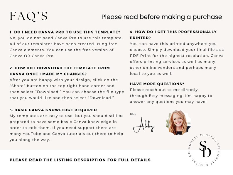 Editable Price List & Scan to Pay Templates: Salon Pricing Guide (canva ...