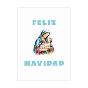 Pacchetto di cartoline di Natale con buste, biglietti di auguri, auguri Feliz Navidad, set di cancelleria stagionale, posta festiva