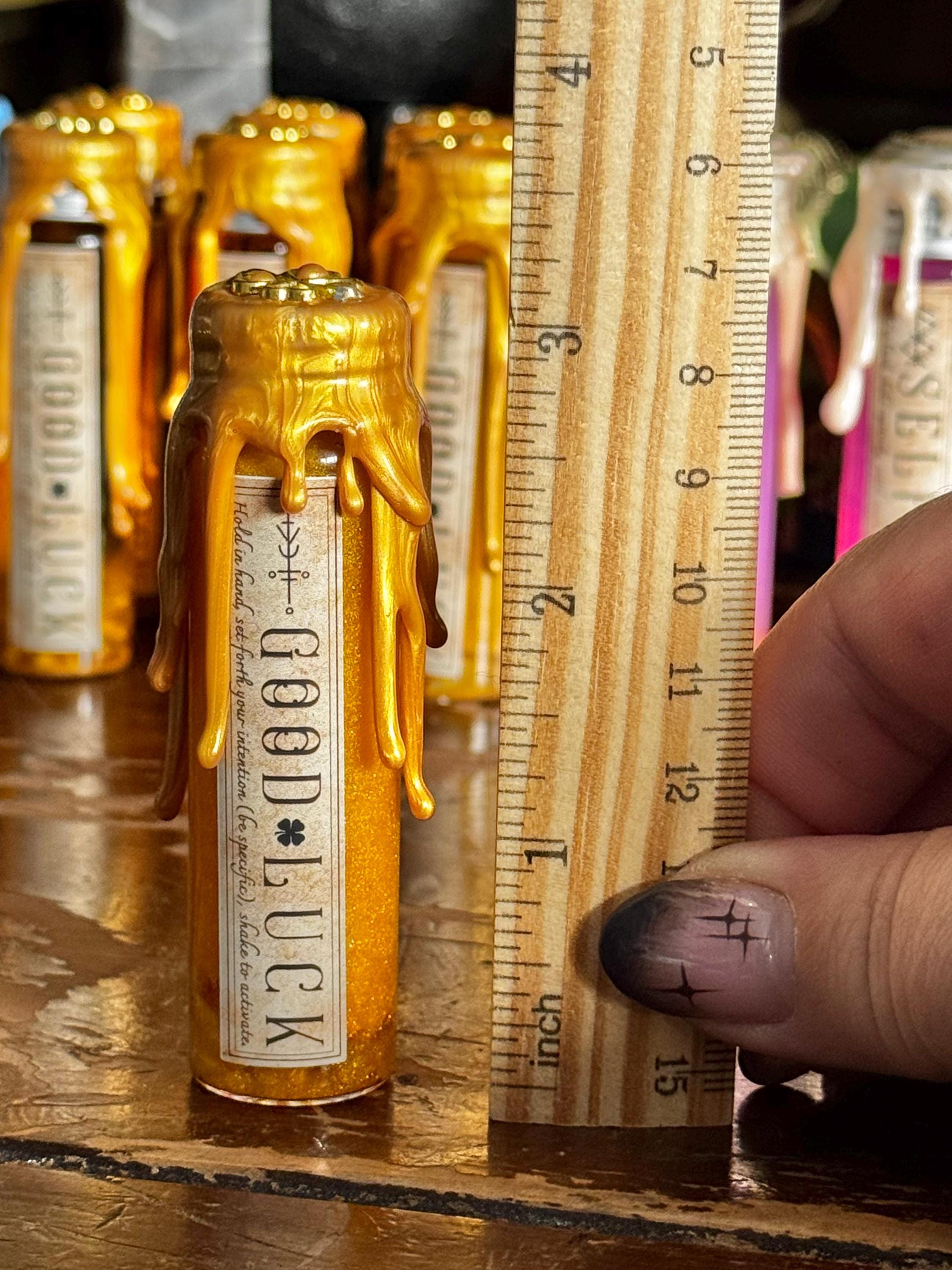 Spell Pocket Good Luck Pocket Spell Potion | Citrine Crystal, Witchcraft Altar Decor ...