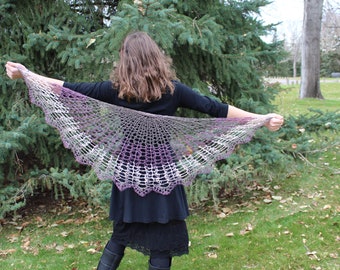 Moonlight's Lace Shawl or Scarf pdf PATTERN (digital download), crochet, woman, lacy, spring, summer,scarf, shawl, wrap