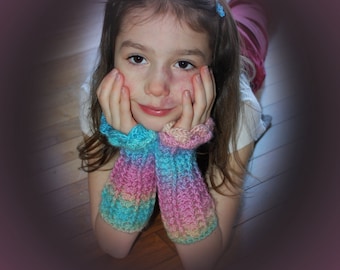 Lacy Vingerloze Handschoenen pdf PATROON, kinder- en volwassen maten, armwarmers, sms-handschoenen, polswarmers, wanten om te haken, digitale download