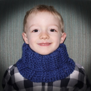Ribbed Cowl pdf PATTERN (digital download), child size, adult size, neck warmer, scarf to crochet