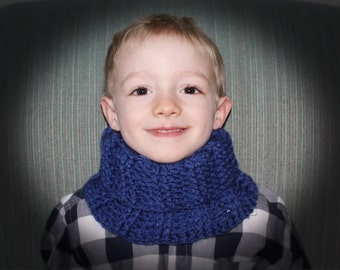 Ribbed Cowl pdf PATTERN (digital download), child size, adult size, neck warmer, scarf to crochet