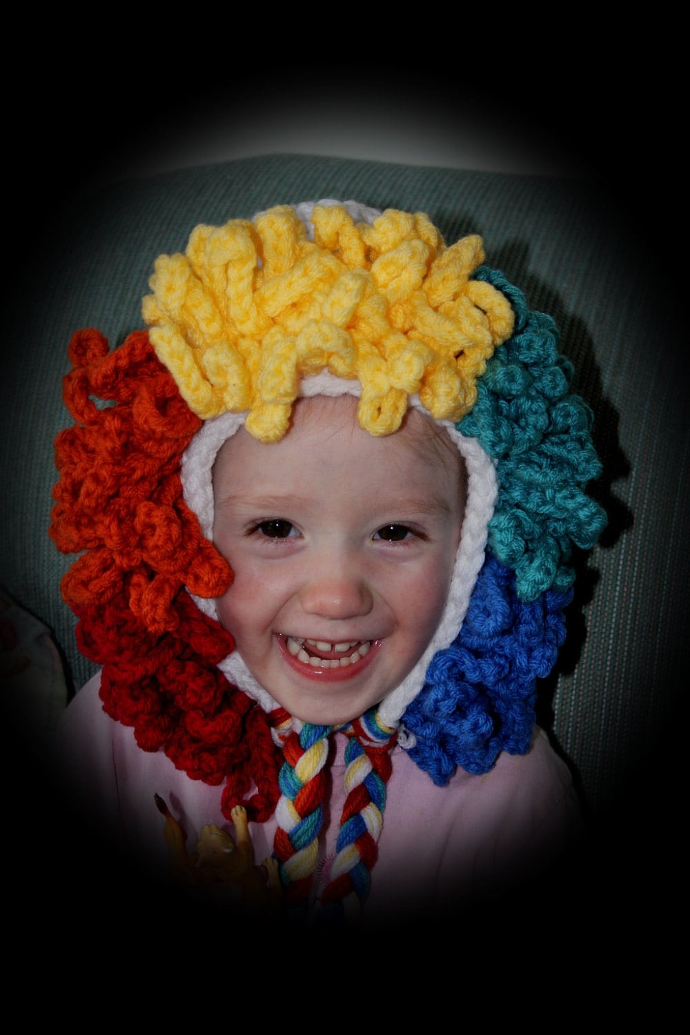 37 Clown Crochet Patterns to Add Color, Character, and Circus Charm 1 Clown Bonnet Pattern size newborn to 3 years
