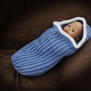 Ribbed Cuddle Cocoon with Hood pdf PATTERN digital download, crochet, bunting, swaddle sac, cuddle sac, baby wrap, photo prop for baby image 2