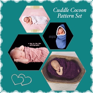 Cuddle Cocoon pdf PATTERN Pack (digital download), sale, special, crochet, bunting, swaddle sac, baby wrap, newborn, photo prop for baby
