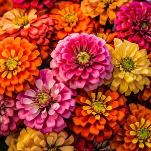 Mixed California Giant Zinnia Seeds