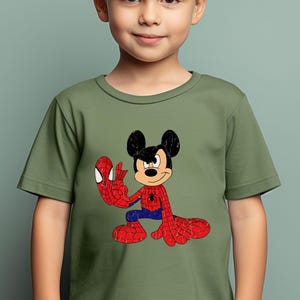 Disney Mickey Shirt, Mickey Birthday Shirt, Mickey Spiderman Shirt, Mickey Sweatshirt , Mickey kids Shirt, Mickey Birthday Gift for Boy